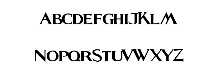 Fleet Street Font LOWERCASE
