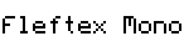 Fleftex Mono  Free Fonts Download