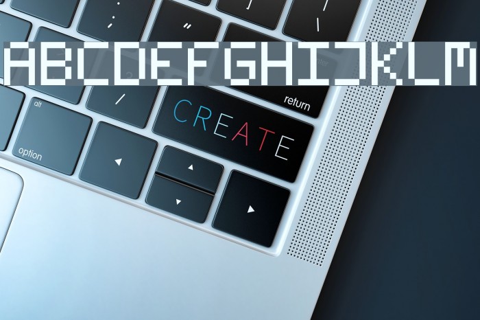 Fleftex Mono Font examples