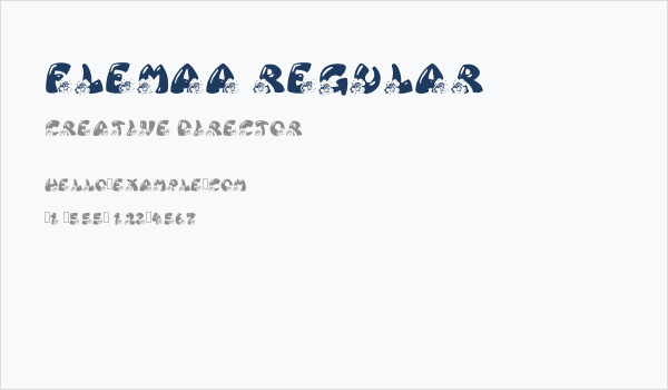 Flemaa Regular Business Card