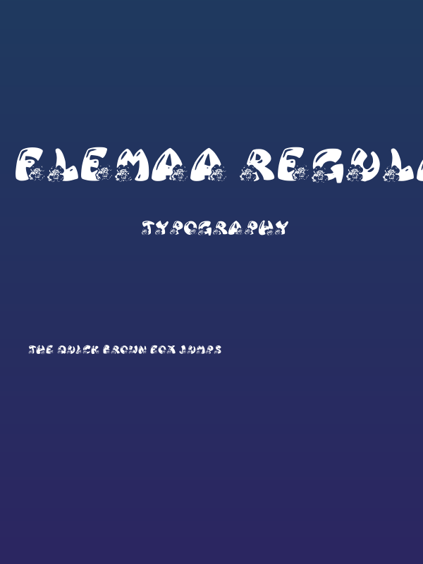 Flemaa Regular Poster