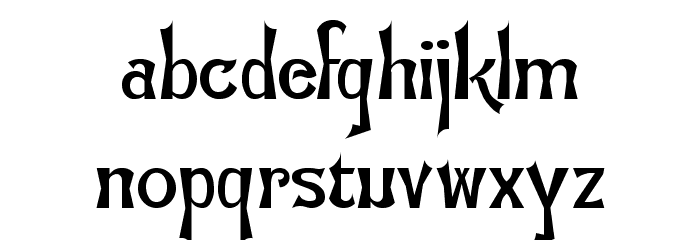 Flemish-Normal Schriftart Kleinbuchstaben