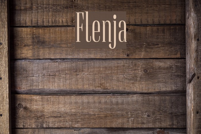 Flenja Font examples