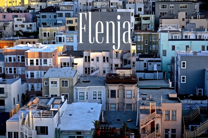 Flenja Font examples