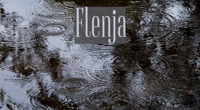 Flenja Font examples