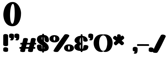 Flephy Demo Font OTHER CHARS