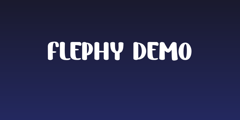 Flephy Demo Social Header
