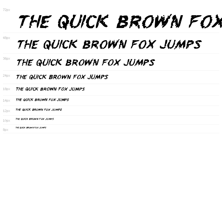 Flesh-Eating Comic Bold Italic Waterfall