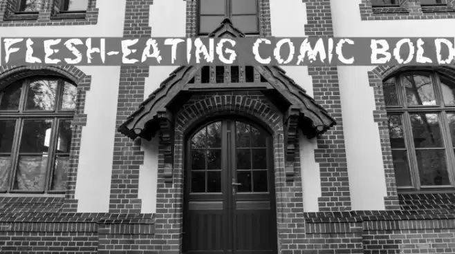 Flesh-Eating Comic Bold Font examples