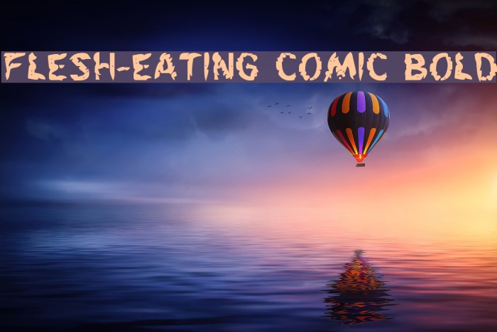 Flesh-Eating Comic Bold Font examples
