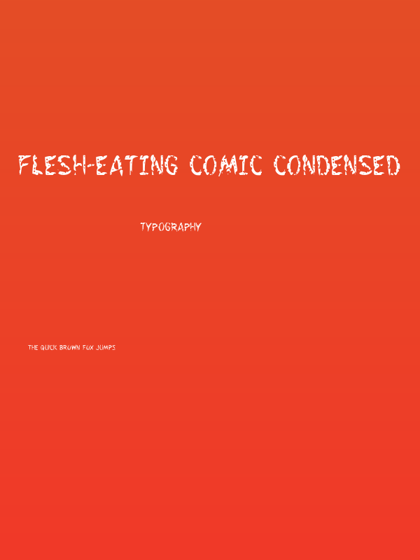 Flesh-Eating Comic Condensed Poster
