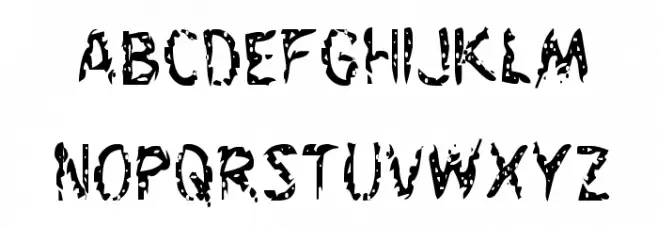 Flesh-Eating Comic Condensed 字体 小写