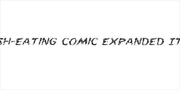 Flesh-Eating Comic Expanded Italic Logo