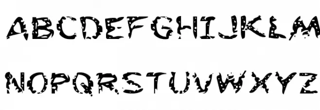 Flesh-Eating Comic Expanded خط أحرف كبيرة