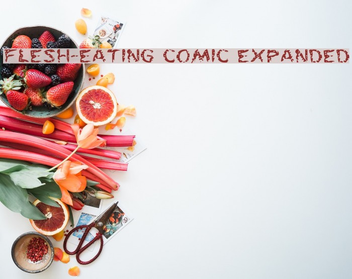 Flesh-Eating Comic Expanded Font examples