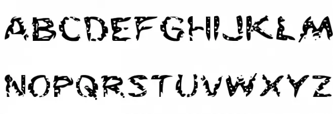Flesh-Eating Comic Expanded Fonte MINÚSCULAS
