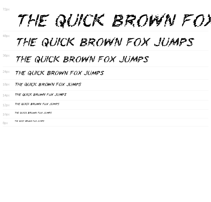 Flesh-Eating Comic Italic Waterfall