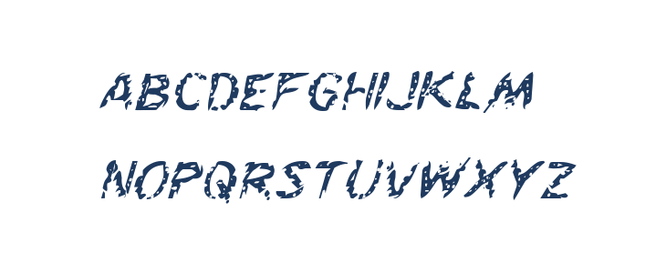 Flesh-Eating Comic Italic Lowercase