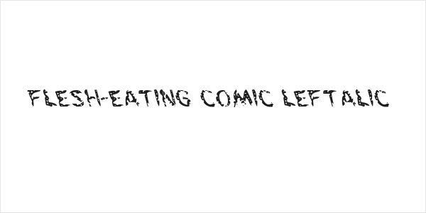 Flesh-Eating Comic Leftalic Logo