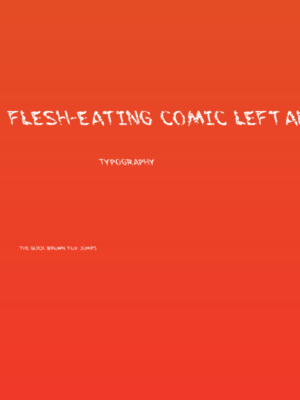 Flesh-Eating Comic Leftalic Poster