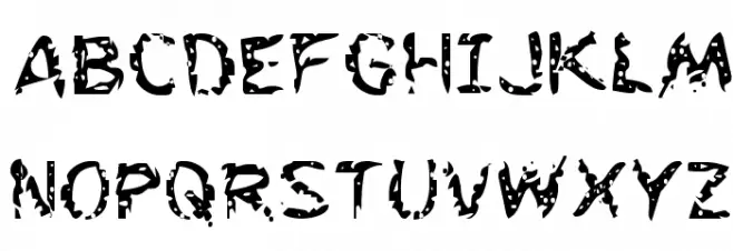 Flesh-Eating Comic Regular Fonte MAIÚSCULAS