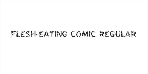Flesh-Eating Comic Regular Logo