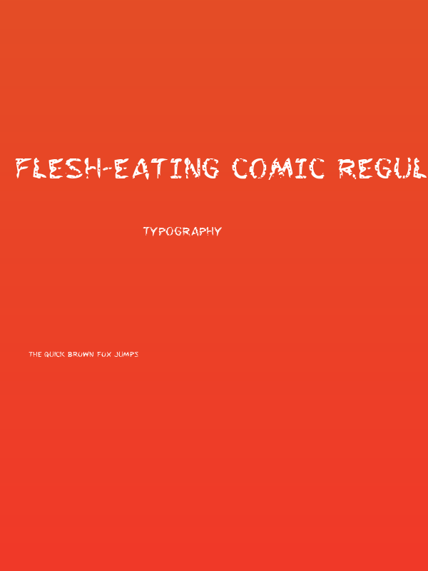 Flesh-Eating Comic Regular Poster