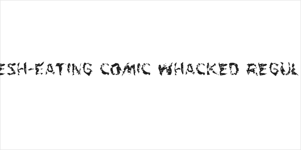 Flesh-Eating Comic Whacked Regular Logo
