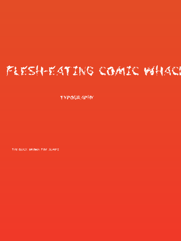 Flesh-Eating Comic Whacked Regular Poster