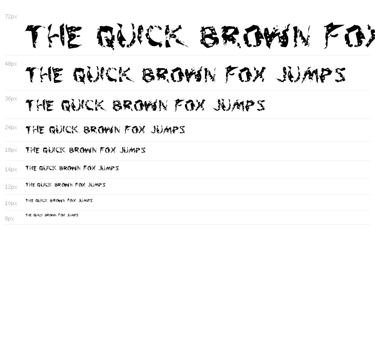 Flesh-Eating Comic Whacked Regular Waterfall