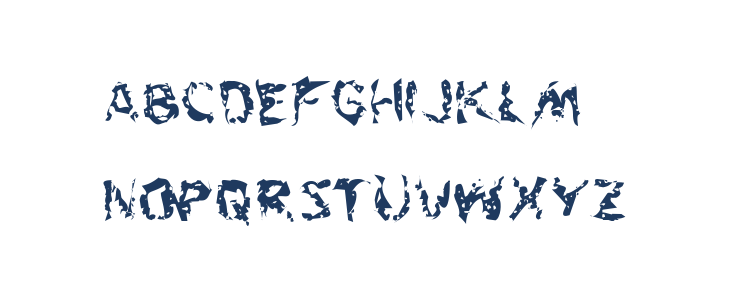 Flesh-Eating Comic Whacked Regular Lowercase