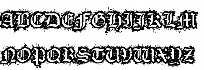 Flesh Wound 字体 大写