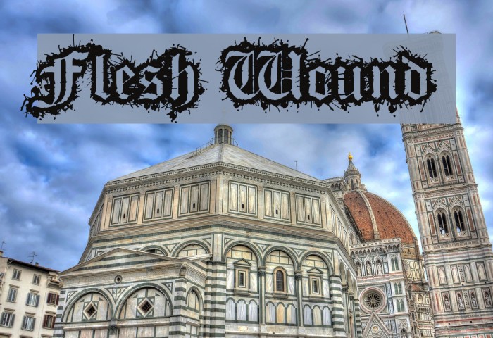 Flesh Wound Font examples