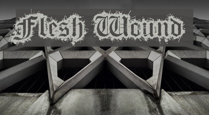Flesh Wound Font examples