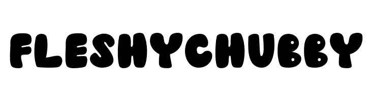 Fleshy Chubby  Free Fonts Download