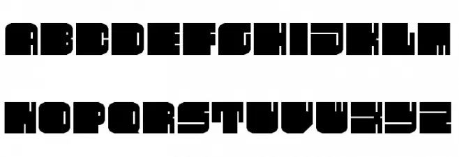 Fleshy Pad Regular フォント 大文字