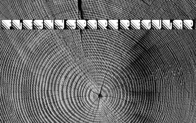 Fleshy Spare Regular Font examples