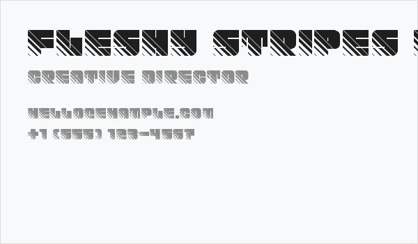 Fleshy Stripes Regular Business Card