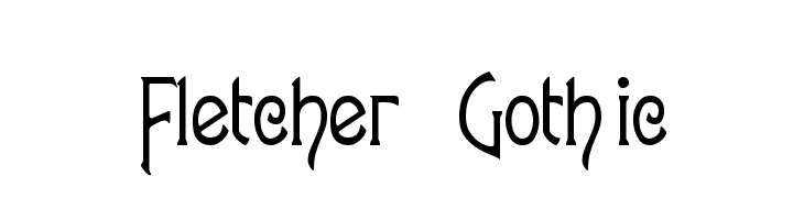 Fletcher-Gothic  لخطوط تنزيل