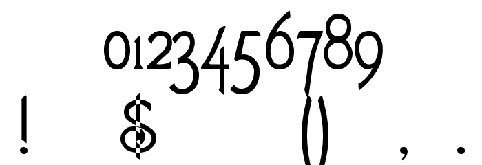 Fletcher-Gothic Font OTHER CHARS