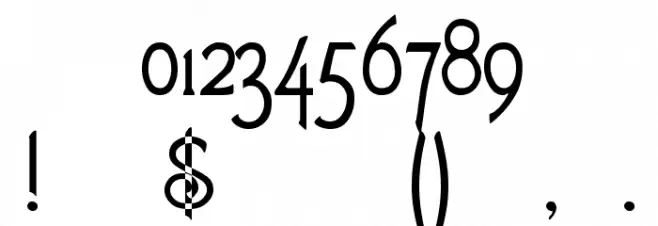 Fletcher-Gothic Font OTHER CHARS