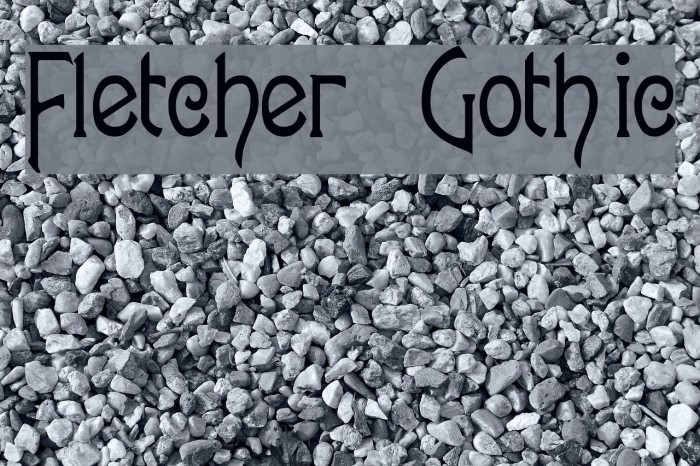 Fletcher-Gothic Font examples