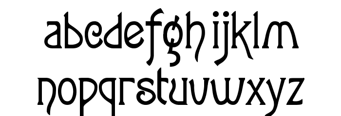 Fletcher-Gothic Font LOWERCASE