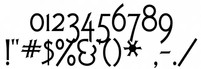 FletcherGothicFLF Font OTHER CHARS