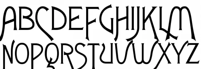 FletcherGothicFLF 字体 大写