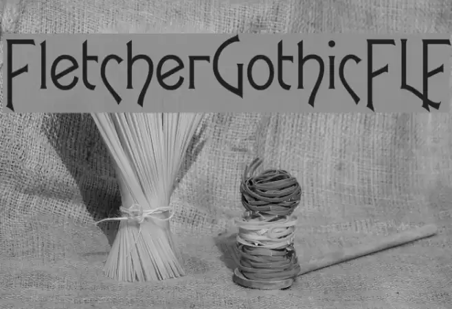 FletcherGothicFLF Font examples