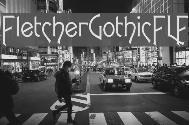 FletcherGothicFLF Font examples