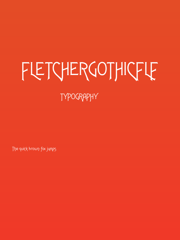 FletcherGothicFLF Poster