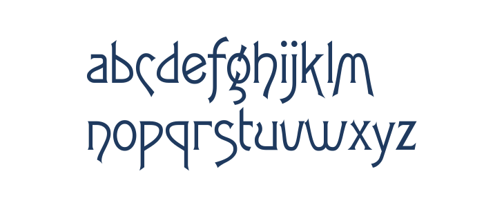 FletcherGothicFLF Lowercase