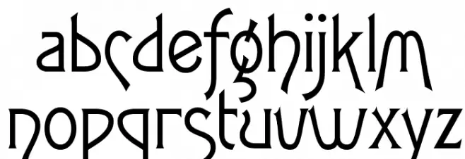 FletcherGothicFLF Caratteri MINUSCOLO